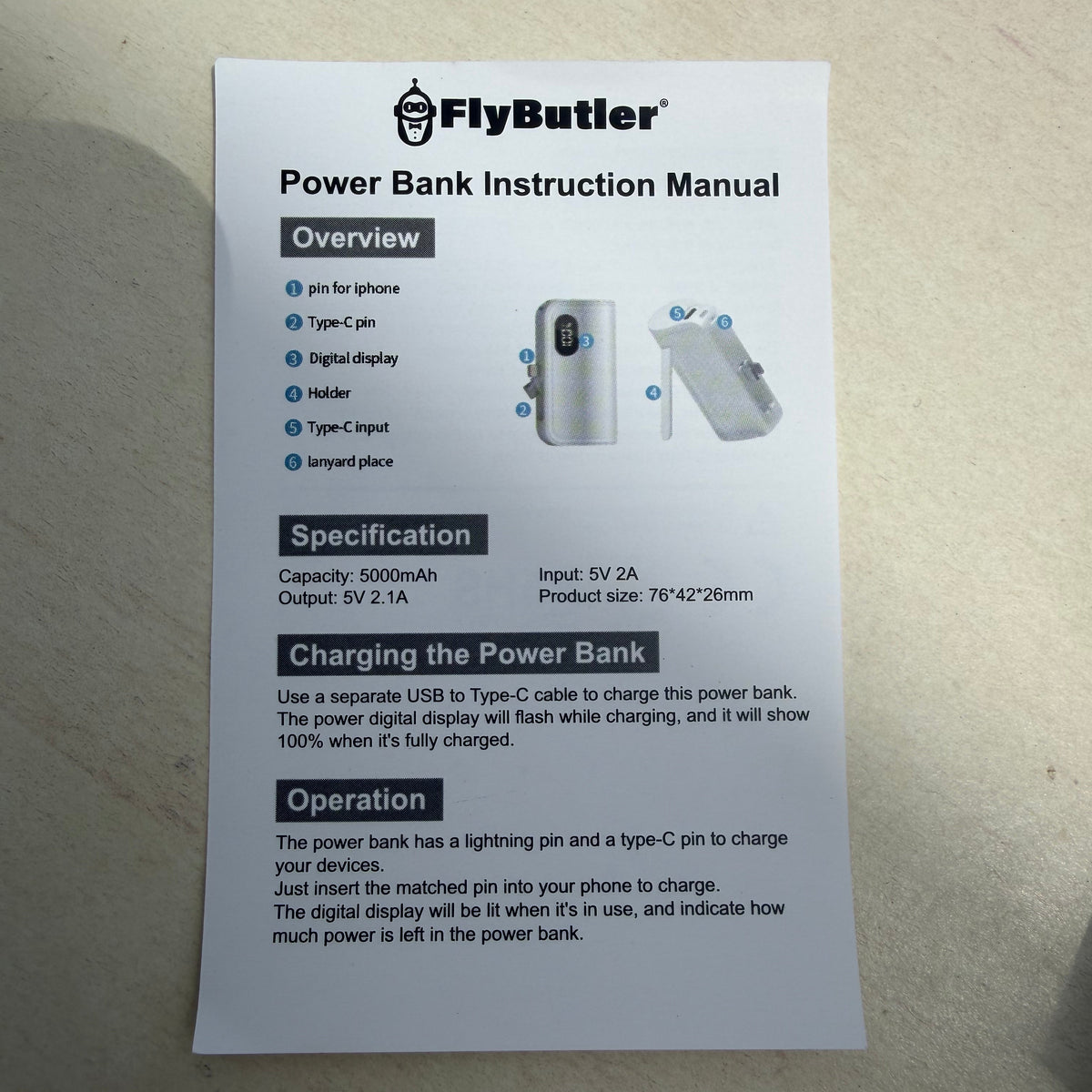 Flybutler-varavirtalähde