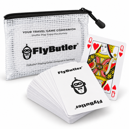 Flybutler-pelikortit - 100 % muovia