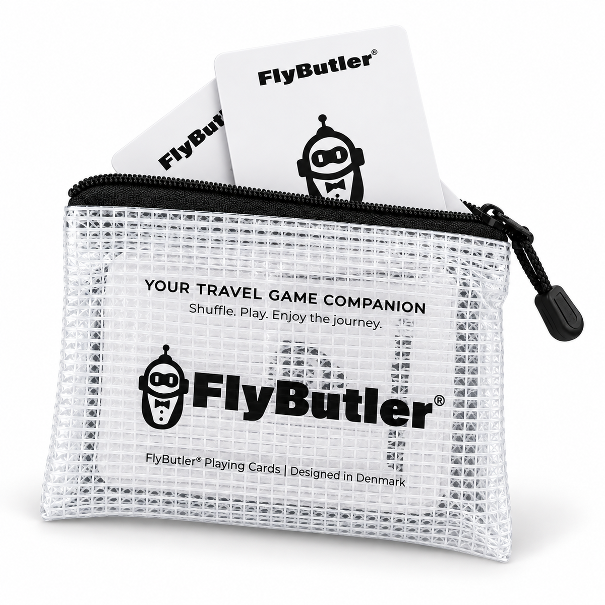 Flybutler-pelikortit - 100 % muovia
